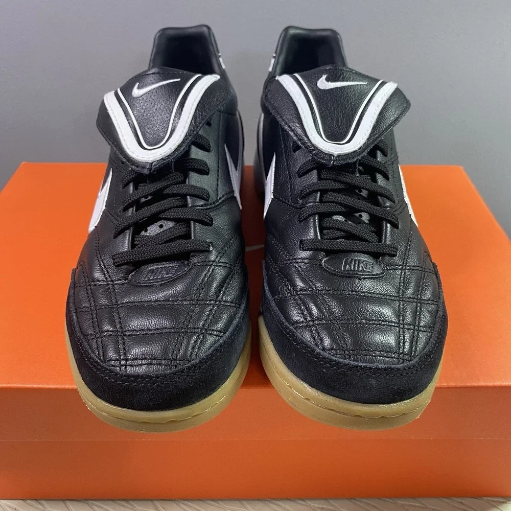 Nike Tiempo Mystic 3‎ IC Mens Black&White Soccer Sneakers Shoes Cleats Sz.6 NWB